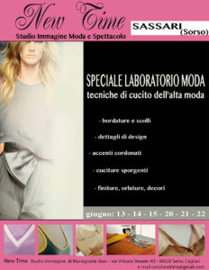 scuola di formazione moda corsi di taglio e cucito laboratorio di sartoria sassari