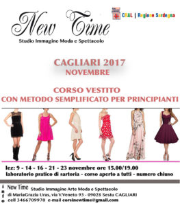 corsi cucito moda realizzazione abbigliamento donna tecniche sartoriali scuola Regione Sardegna