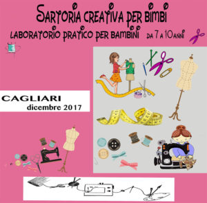 Cagliari corsi di cucito presso Cral Regione Sardegna laboratorio creativo moda per bambini